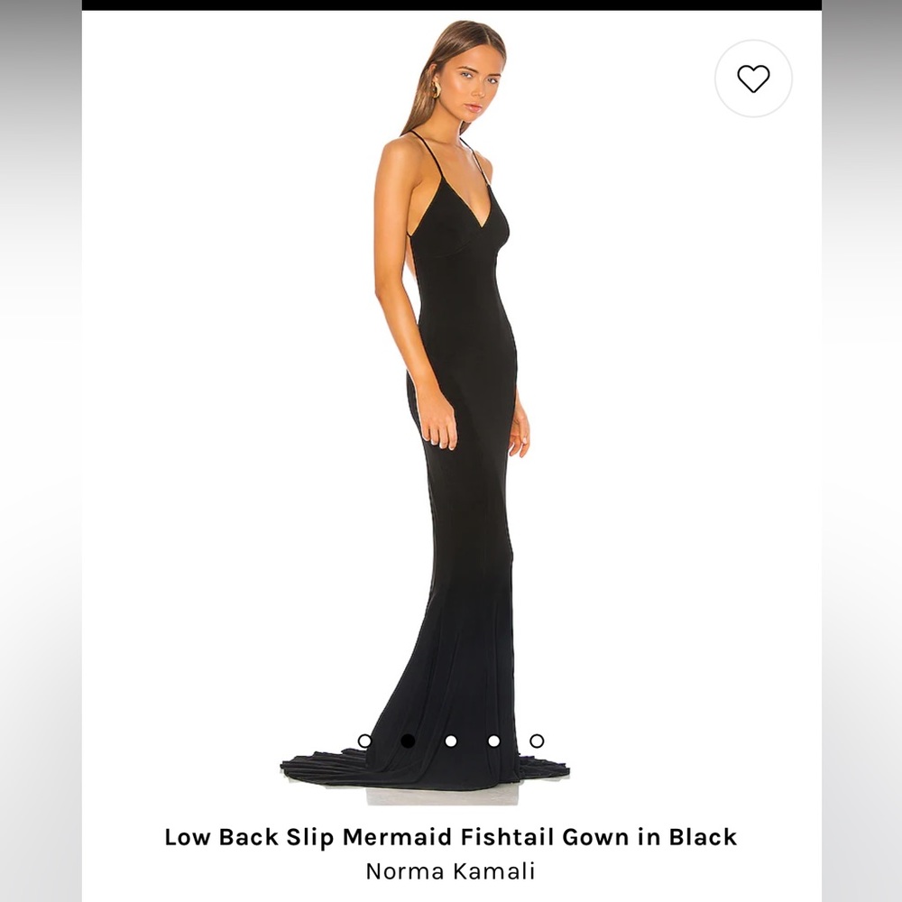 Norma Kamali fishtail gown